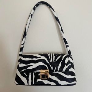 nasty gal zebra purse